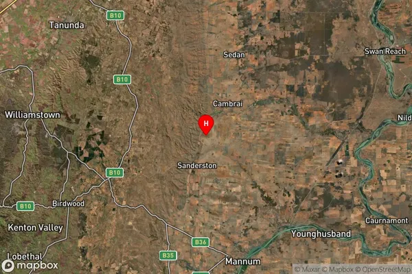 Sanderston,South Australia Satellite Map