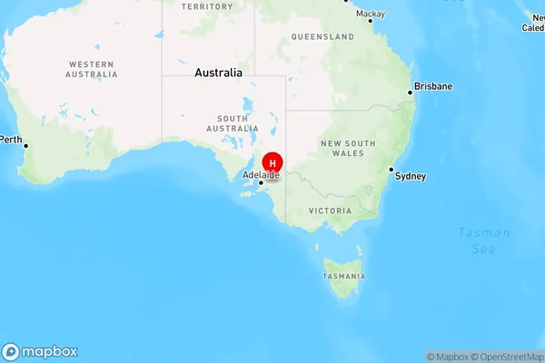 Claypans,South Australia Region Map