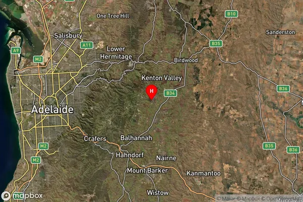 Lobethal,South Australia Satellite Map