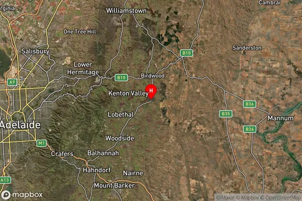 Mount Torrens,South Australia Satellite Map