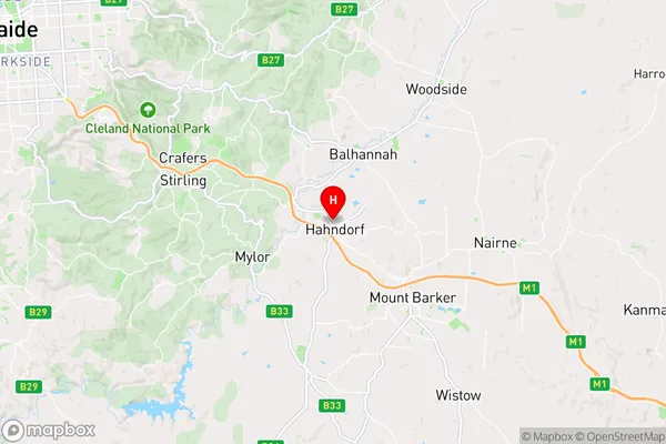 Hahndorf,South Australia Area Map