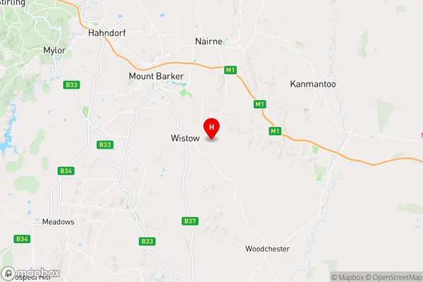 Wistow,South Australia Area Map