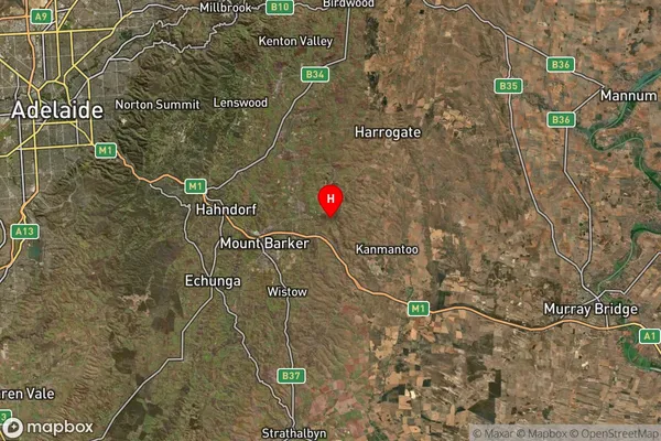 Dawesley,South Australia Satellite Map