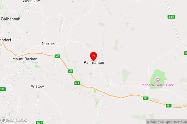 Kanmantoo,South Australia Area Map