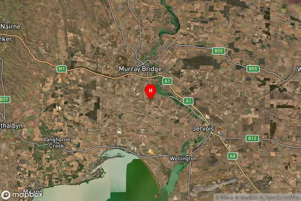 Brinkley,South Australia Satellite Map