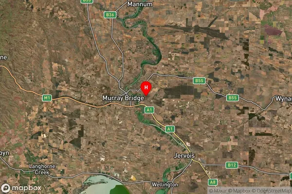 Murray Bridge East,South Australia Satellite Map