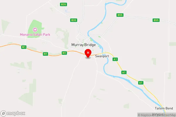 Murray Bridge South,South Australia Area Map