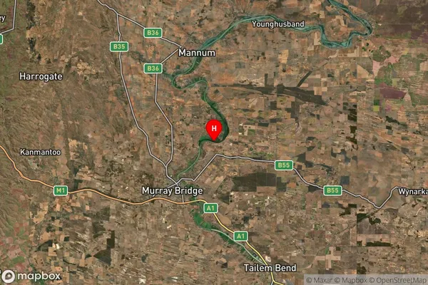 Willow Banks,South Australia Satellite Map