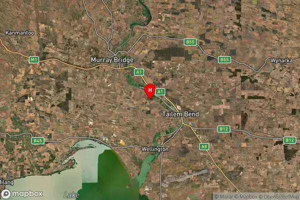 Woods Point,South Australia Satellite Map