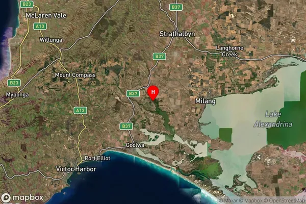 Finniss,South Australia Satellite Map