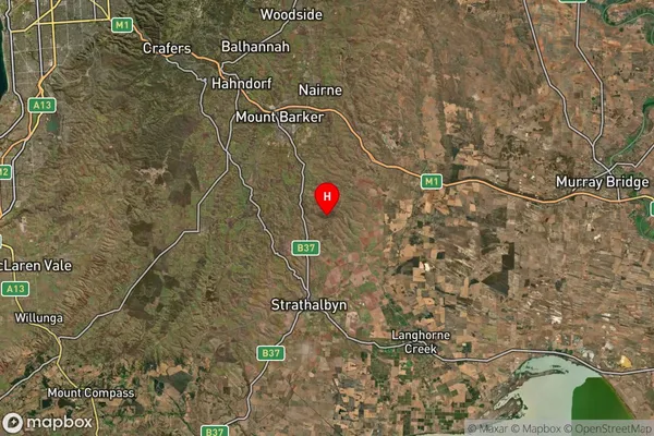 Highland Valley,South Australia Satellite Map