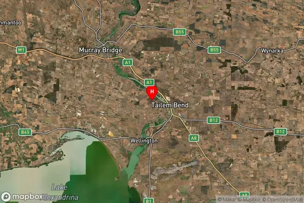Jervois,South Australia Satellite Map