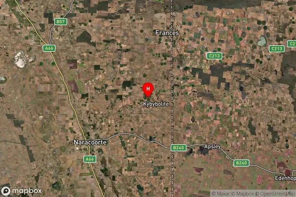 Kybybolite,South Australia Satellite Map