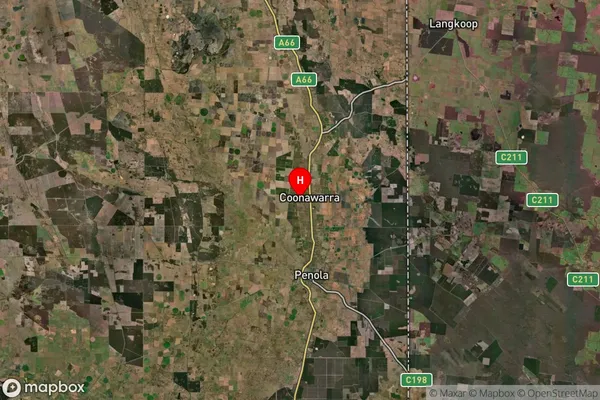 Coonawarra,South Australia Satellite Map