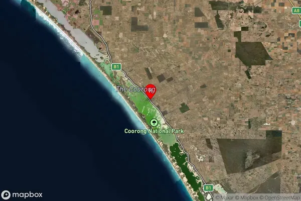 Coorong,South Australia Satellite Map