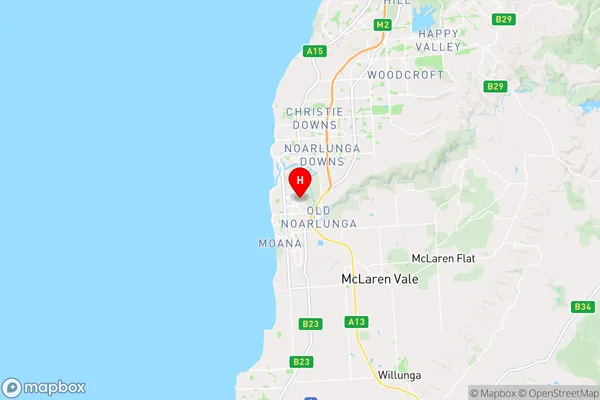 Seaford Meadows,South Australia Area Map