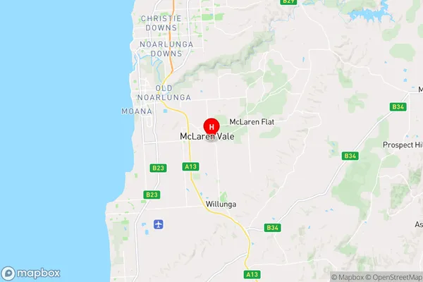 Mclaren Vale,South Australia Area Map