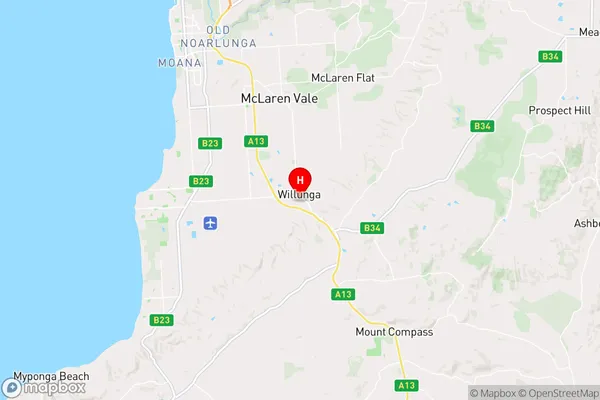 Willunga,South Australia Area Map