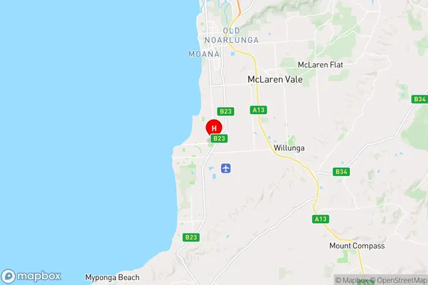 Aldinga,South Australia Area Map