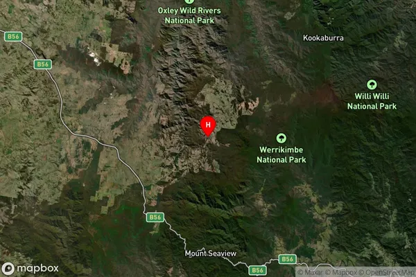 Upper Yarrowitch,New South Wales Satellite Map