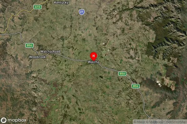 Walcha,New South Wales Satellite Map