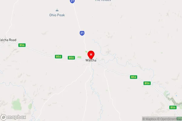 Walcha,New South Wales Area Map