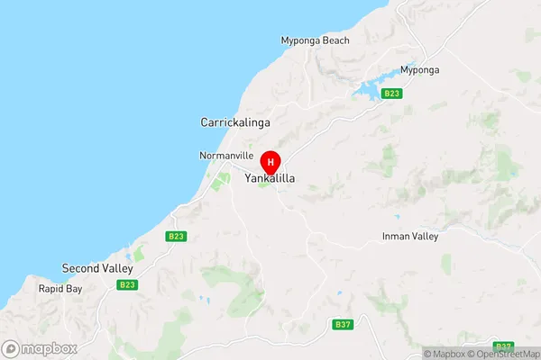 Yankalilla,South Australia Area Map