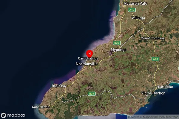 Carrickalinga,South Australia Satellite Map