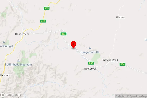 Woolbrook,New South Wales Area Map