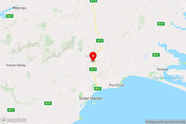 Hindmarsh Valley,South Australia Area Map