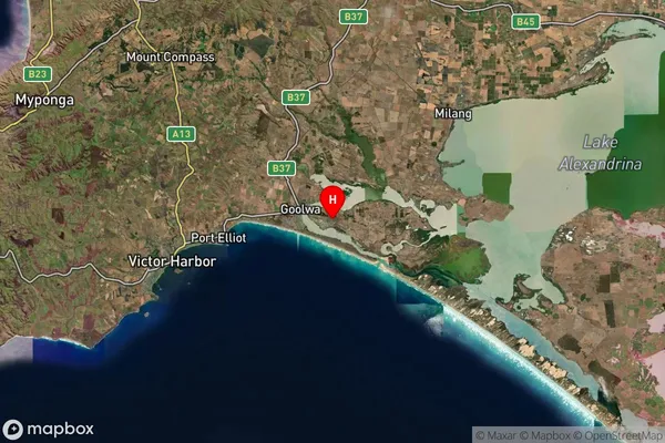 Hindmarsh Island,South Australia Satellite Map