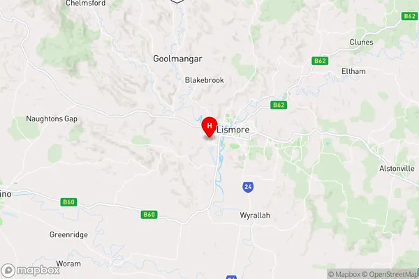 South Lismore,New South Wales Area Map