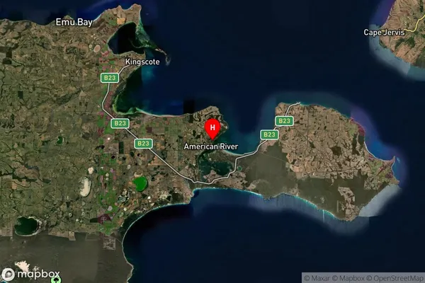American River,South Australia Satellite Map