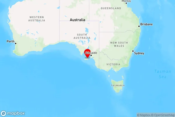 Cygnet River,South Australia Region Map