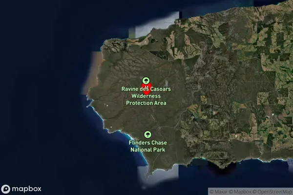 Flinders Chase,South Australia Satellite Map