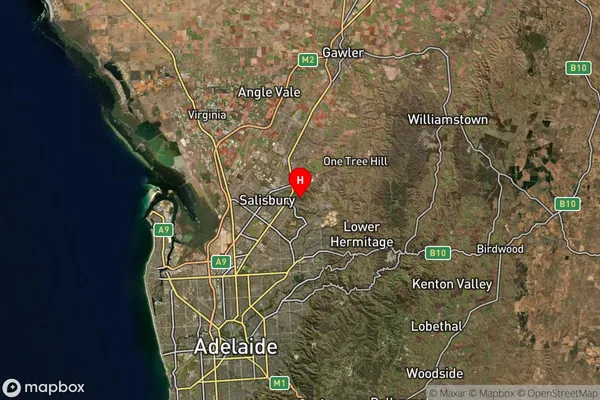 Salisbury Heights,South Australia Satellite Map