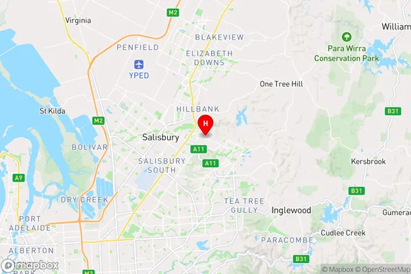 Salisbury Heights,South Australia Area Map