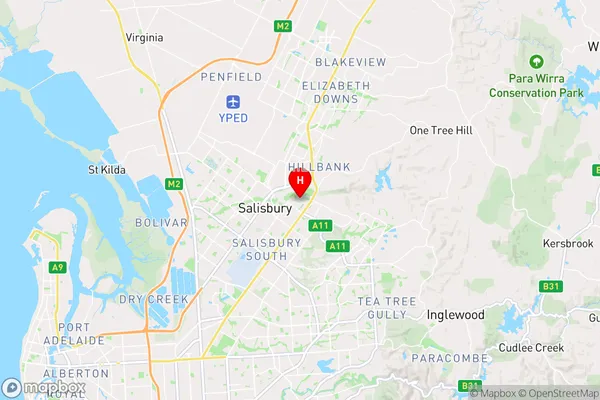 Salisbury Park,South Australia Area Map