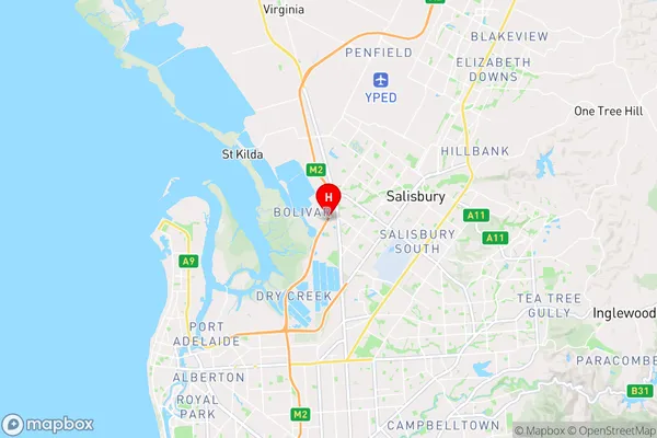 Bolivar,South Australia Area Map