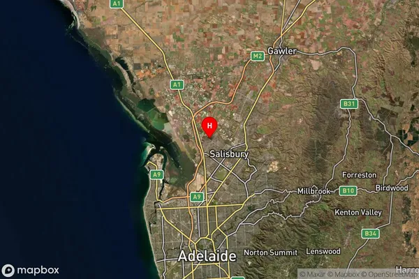 Burton,South Australia Satellite Map