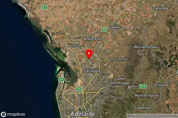 Edinburgh,South Australia Satellite Map