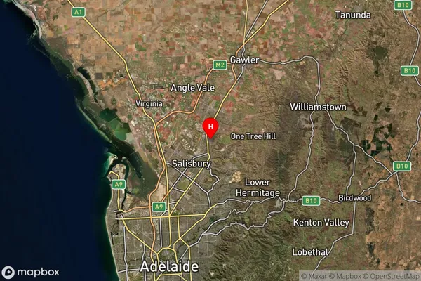 Elizabeth East,South Australia Satellite Map