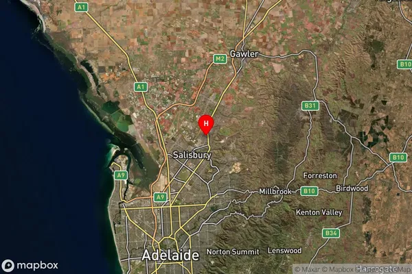 Elizabeth Grove,South Australia Satellite Map