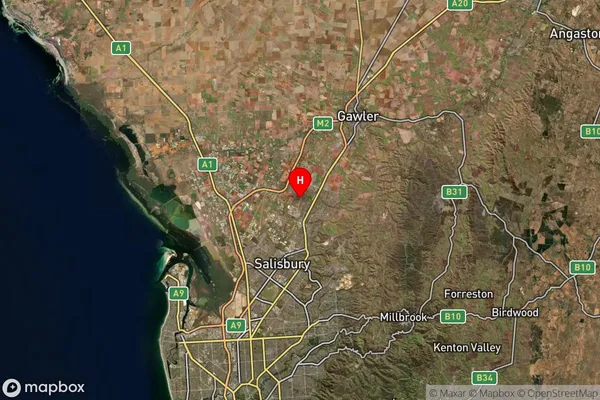 Davoren Park,South Australia Satellite Map
