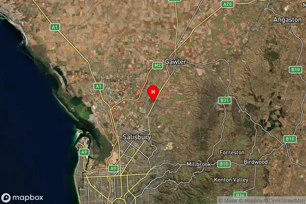 Smithfield West,South Australia Satellite Map