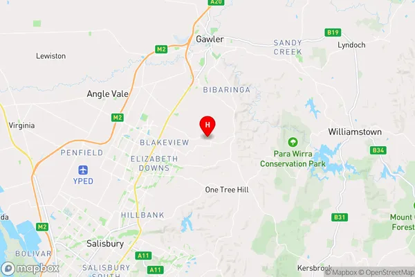 Uleybury,South Australia Area Map