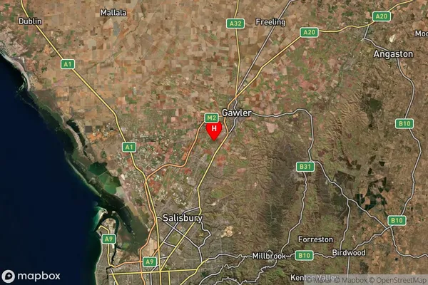 Kudla,South Australia Satellite Map