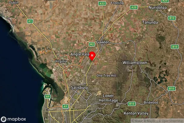 Munno Para,South Australia Satellite Map