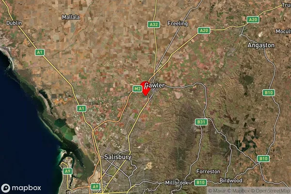 Evanston Gardens,South Australia Satellite Map