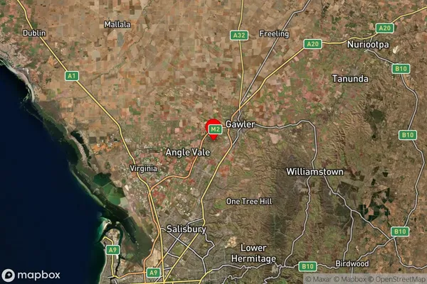 Hillier,South Australia Satellite Map